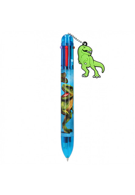 ASST | Šesťfarebné pero - modrá, T-Rex